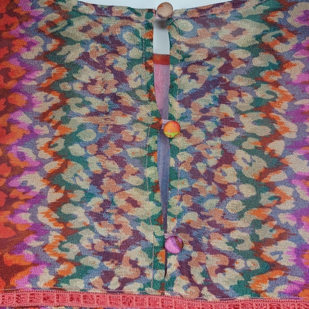 Anthropologie Multicolor Patterned Blouse - Picture 5 of 11